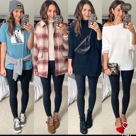 $35-NWT Spanx Faux Leather Leggings Retail $98 - Picture 6 of 6